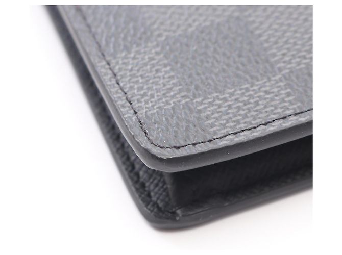 Louis Vuitton Portefeuille Brazza Damier Graphite Bi-Fold Long Wallet Black - view 8