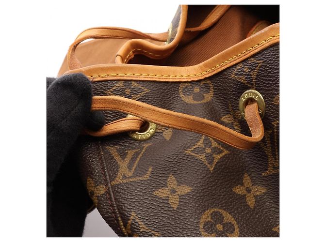 Zaino Louis Vuitton Montsouris GM Marrone - vista 14