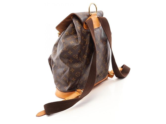 Zaino Louis Vuitton Montsouris GM Marrone - vista 2