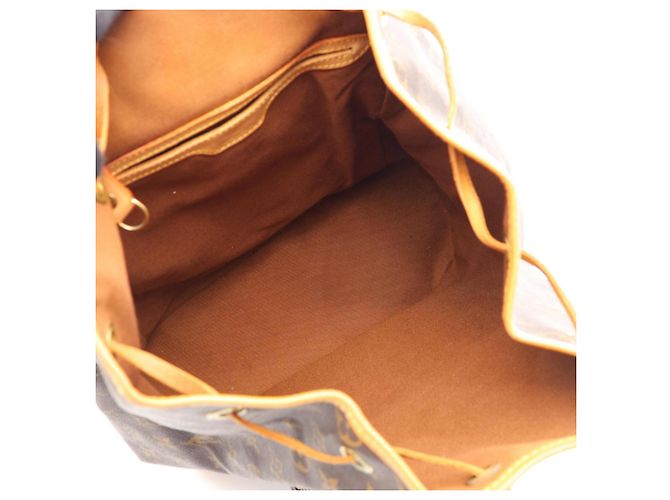 Zaino Louis Vuitton Montsouris GM Marrone - vista 3