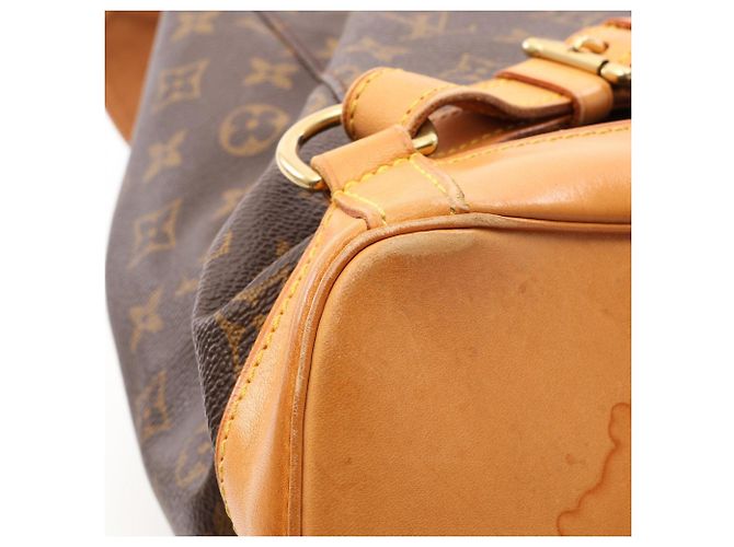 Zaino Louis Vuitton Montsouris GM Marrone - vista 8