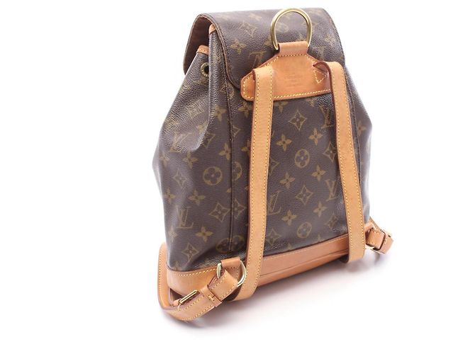 Zaino/Borsa Louis Vuitton Montsouris MM Marrone - vista 2