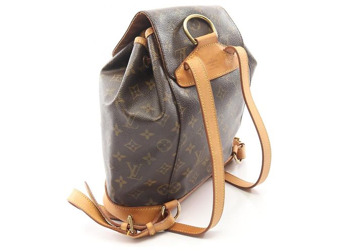 Louis Vuitton Montsouris MM Rucksack/Handtasche Braun - Ansicht 2