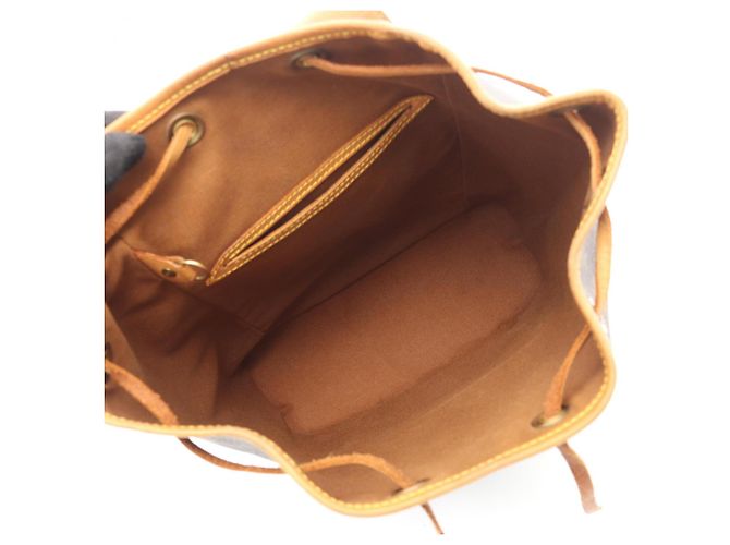 Louis Vuitton Montsouris MM Rucksack/Handtasche Braun - Ansicht 3