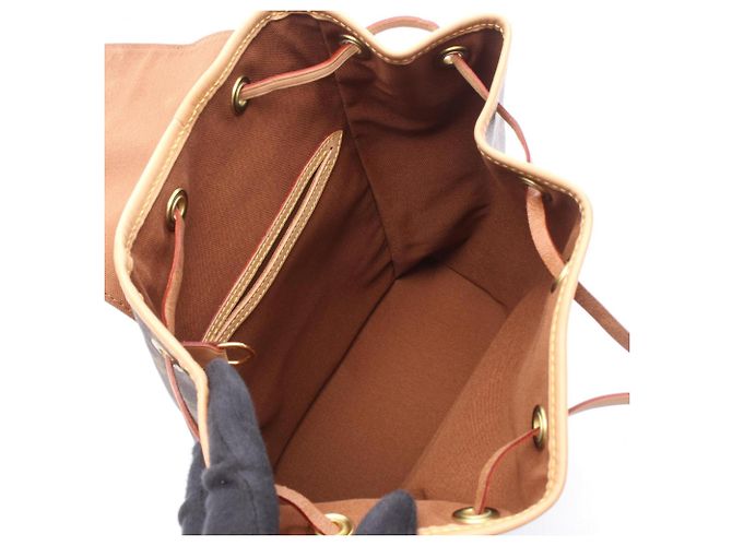 Mochila/Bolso Louis Vuitton Montsouris MM Castaño - vista 3