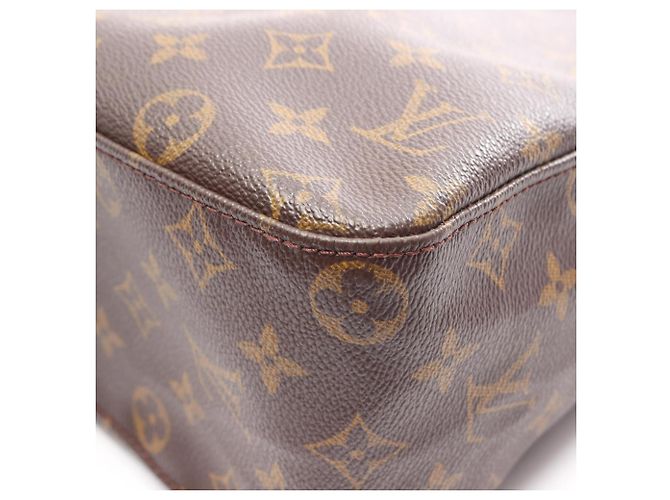 Borsa a Spalla Louis Vuitton Looping GM Monogram Marrone - vista 10