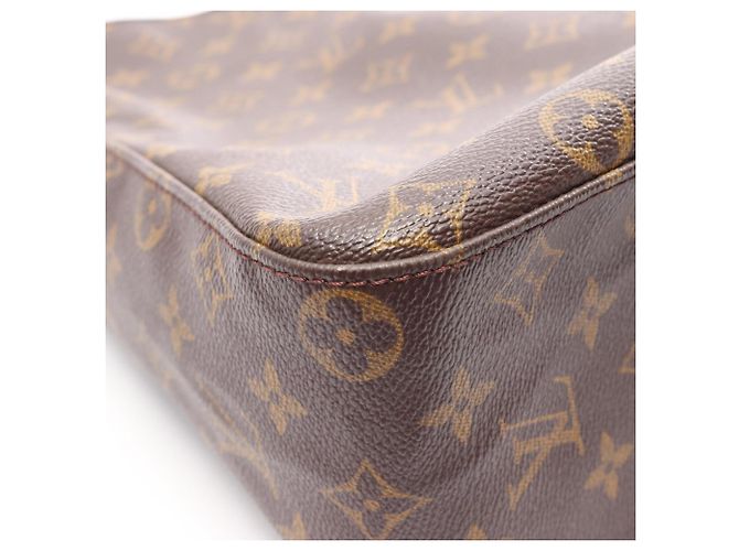 Borsa a Spalla Louis Vuitton Looping GM Monogram Marrone - vista 12