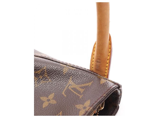 Borsa a Spalla Louis Vuitton Looping GM Monogram Marrone - vista 17