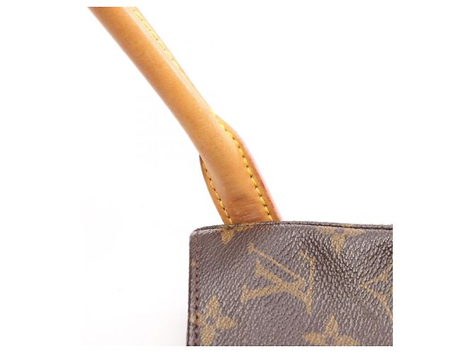 Borsa a Spalla Louis Vuitton Looping GM Monogram Marrone - vista 18