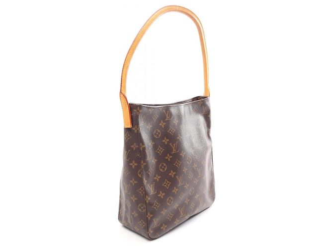 Borsa a Spalla Louis Vuitton Looping GM Monogram Marrone - vista 2