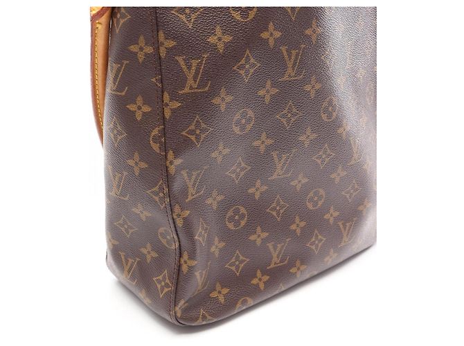Borsa a Spalla Louis Vuitton Looping GM Monogram Marrone - vista 8