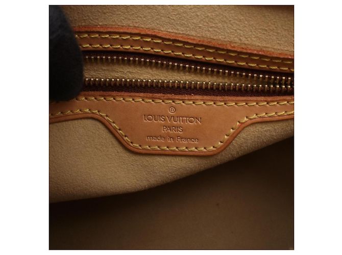 Sac à épaule Louis Vuitton Looping MM Marron - vue 4
