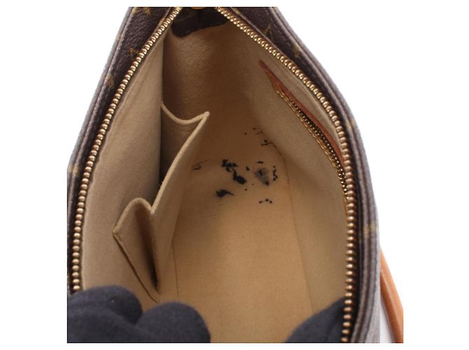Sac à épaule Louis Vuitton Looping MM Marron - vue 6