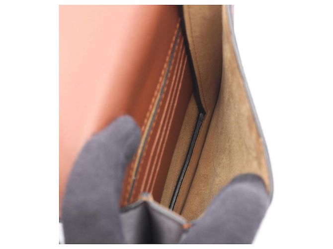 Borsa a tracolla piatta con soffietto Loewe Marrone - vista 3