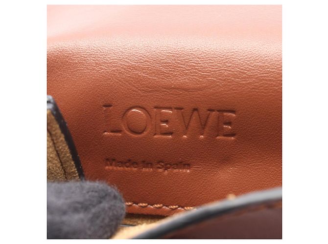 Borsa a tracolla piatta con soffietto Loewe Marrone - vista 5