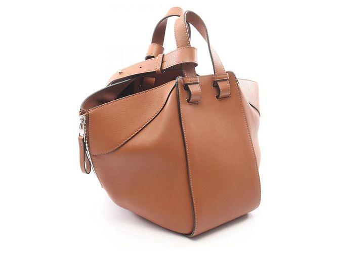 Borsa a mano Loewe Hammock Small 2-Way in pelle Marrone - vista 2