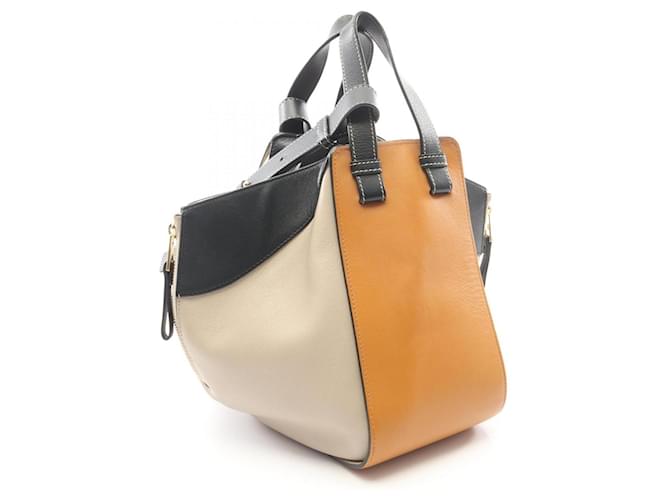 Borsa Loewe Hammock Small 2-Way Marrone Nero - vista 2