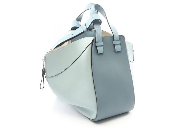 Borsa a mano in pelle Loewe Hammock Small 2-Way Blu - vista 2
