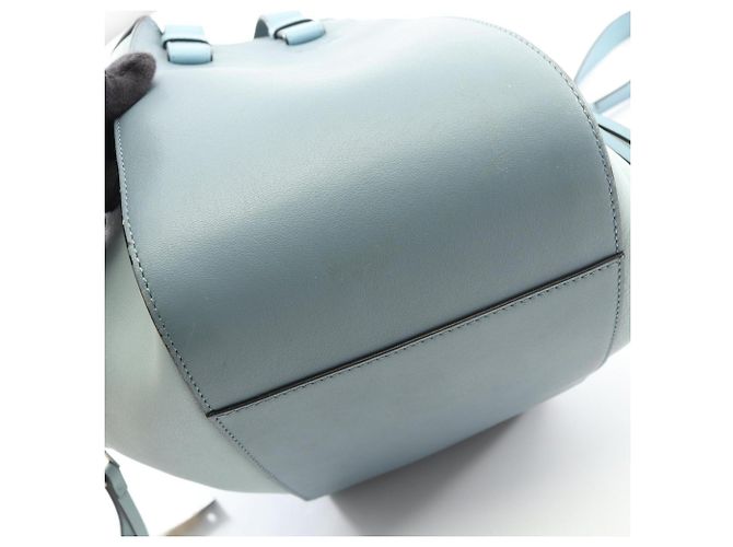 Borsa a mano in pelle Loewe Hammock Small 2-Way Blu - vista 7