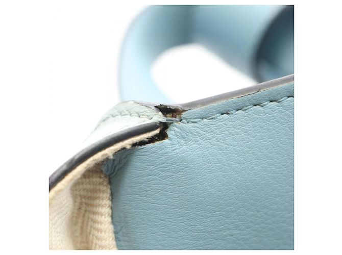 Borsa a mano in pelle Loewe Hammock Small 2-Way Blu - vista 8