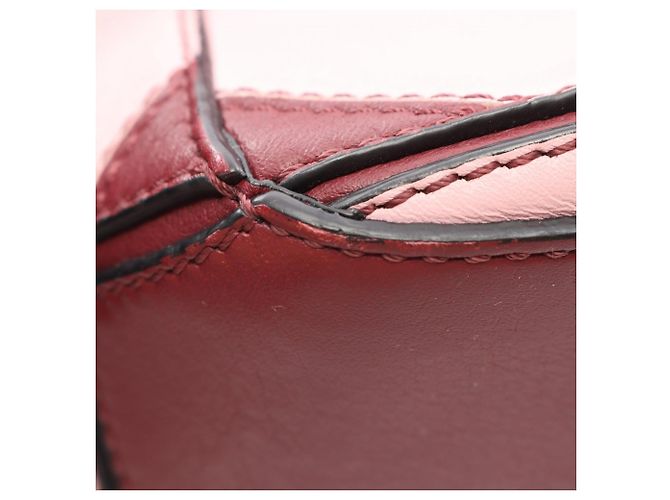 Loewe Puzzle Bag Small Braun Pink Bordeaux - Ansicht 5