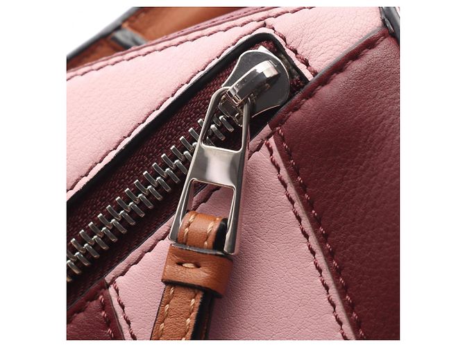 Loewe Puzzle Bag Small Braun Pink Bordeaux - Ansicht 6