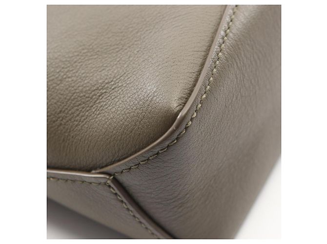 Borsa Loewe PUZZLE EDGE MINI 2-Way in pelle Cachi - vista 5