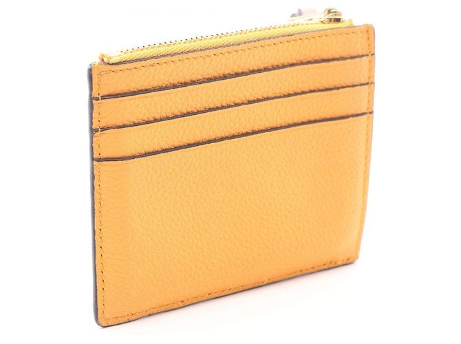 Tarjetero Anagram Square LOEWE con llavero Castaño Rosa Naranja - vista 2