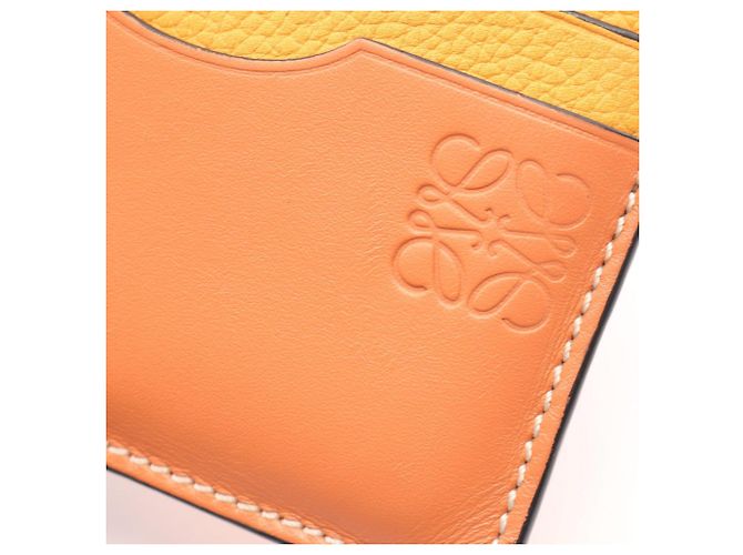 Tarjetero Anagram Square LOEWE con llavero Castaño Rosa Naranja - vista 9