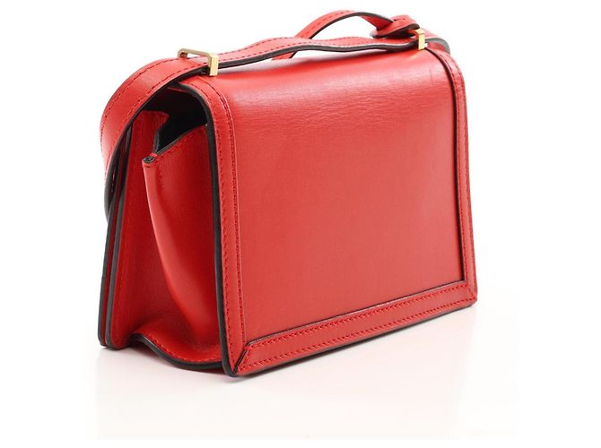 Bolso de hombro de cuero rojo Loewe Barcelona - vista 2