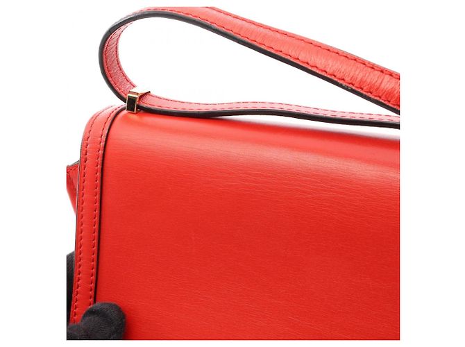 Bolso de hombro de cuero rojo Loewe Barcelona - vista 9