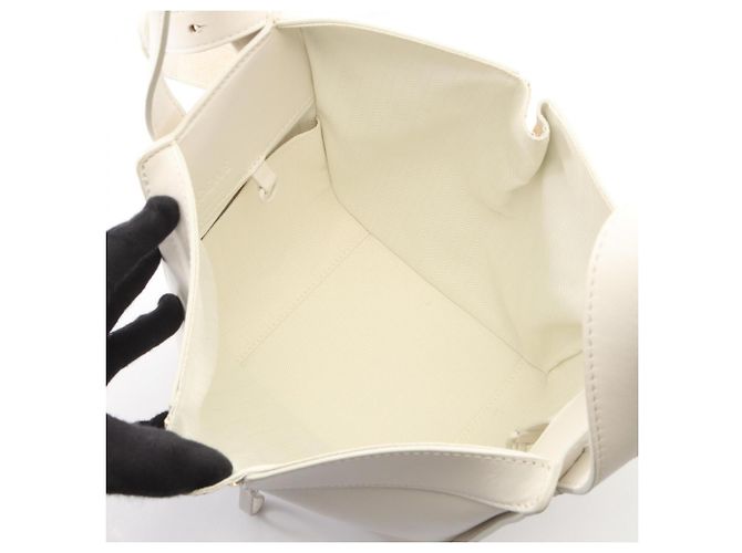 Borsa Loewe Hammock in pelle bianca Bianco - vista 3