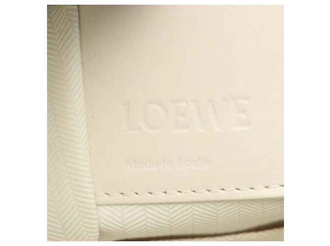 Borsa Loewe Hammock in pelle bianca Bianco - vista 4