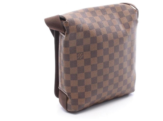 Borsa a Spalla Louis Vuitton Brooklyn PM Damier Ebene Marrone - vista 2