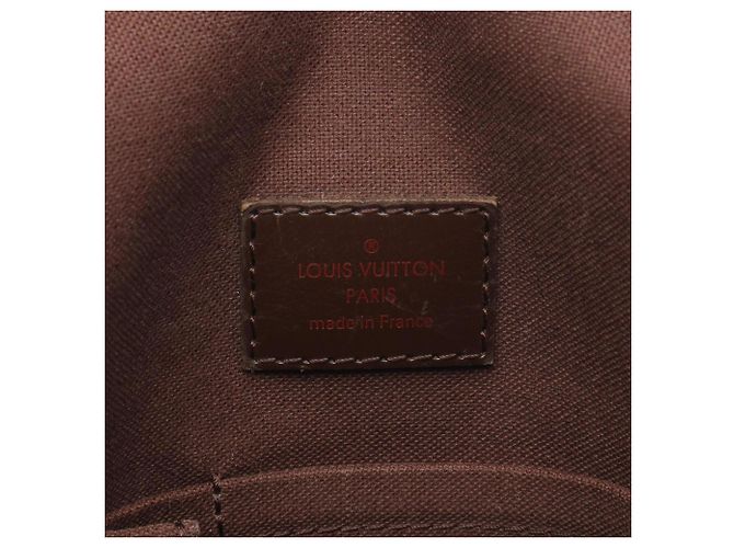 Borsa a Spalla Louis Vuitton Brooklyn PM Damier Ebene Marrone - vista 4