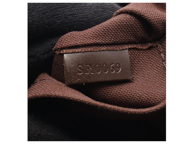 Borsa a Spalla Louis Vuitton Brooklyn PM Damier Ebene Marrone - vista 5