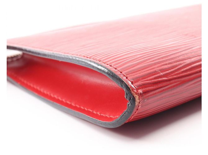 Borsa Louis Vuitton Epi Castilian Red Rosso - vista 8