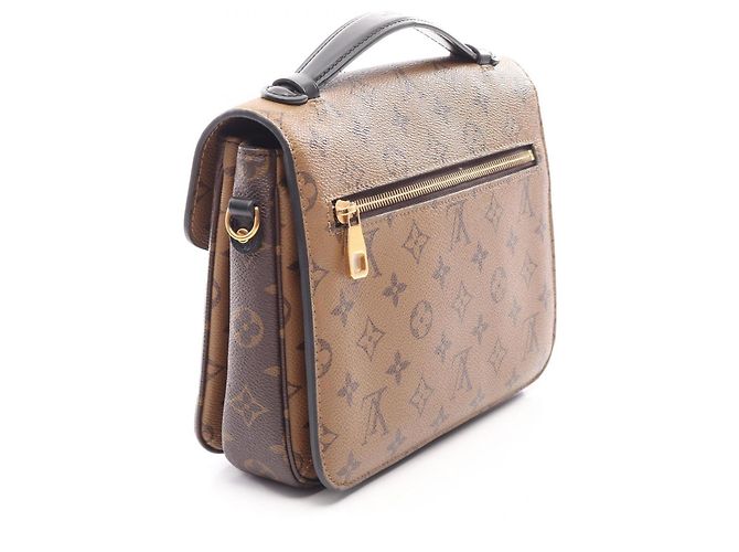 Borsa 2-Way Louis Vuitton Pochette Metis MM Marrone Nero - vista 2