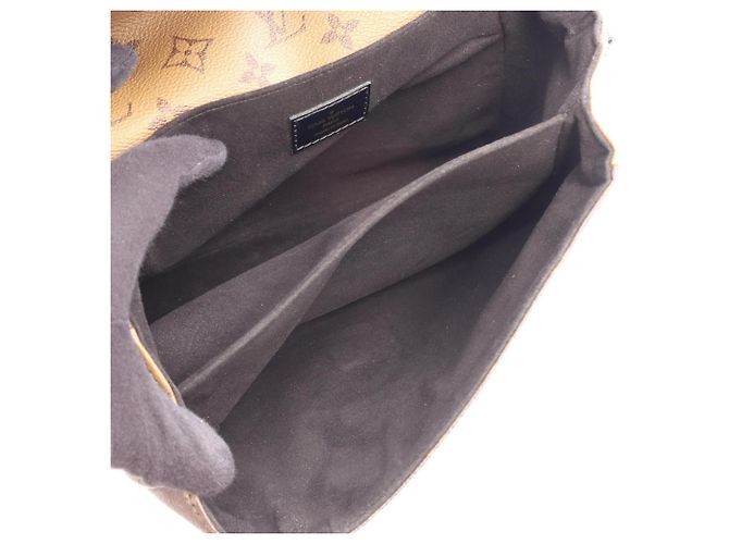 Borsa 2-Way Louis Vuitton Pochette Metis MM Marrone Nero - vista 3