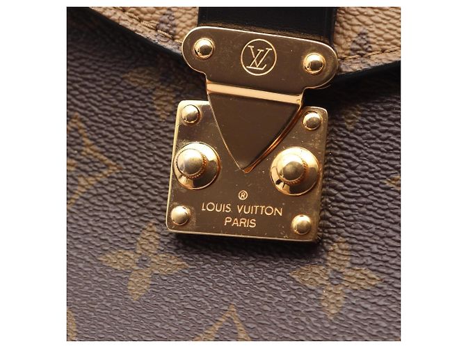 Borsa 2-Way Louis Vuitton Pochette Metis MM Marrone Nero - vista 6