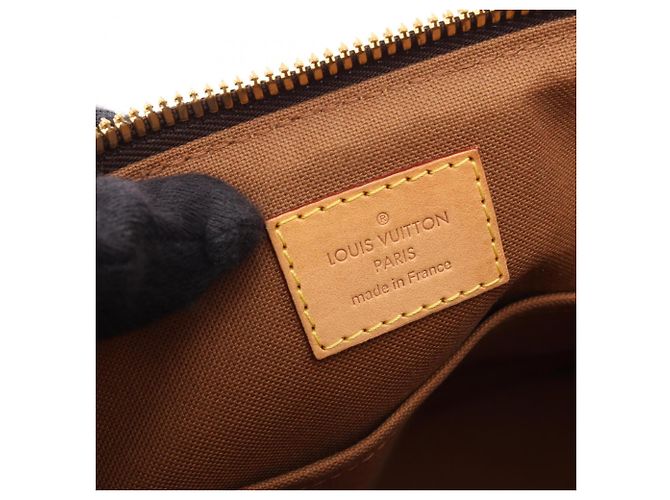 Borsa 2-Way Louis Vuitton Palermo PM Monogram Marrone - vista 4