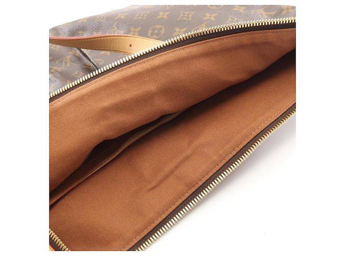 Borsa a Spalla Louis Vuitton Palermo GM Monogram Marrone - vista 11
