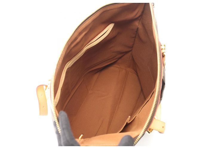 Borsa a Spalla Louis Vuitton Palermo GM Monogram Marrone - vista 3