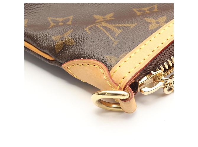 Borsa a Spalla Louis Vuitton Palermo GM Monogram Marrone - vista 7