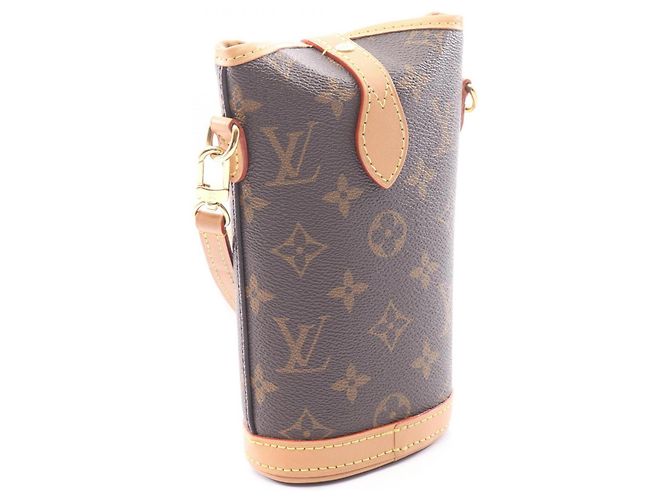Borsa a tracolla Louis Vuitton Monogram Fold Me Pouch Marrone - vista 2