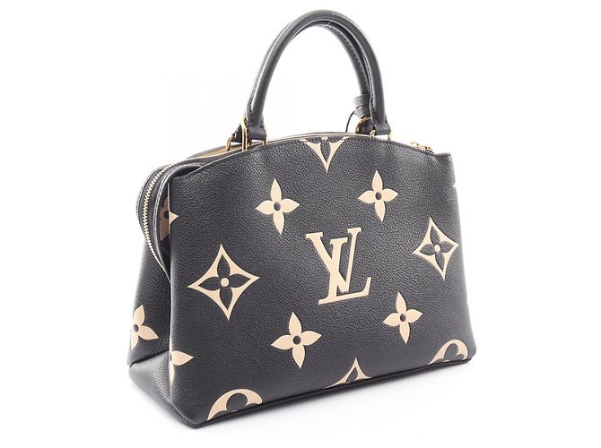 Borsa Louis Vuitton Petit Palais PM Bicolor Nero Beige - vista 2
