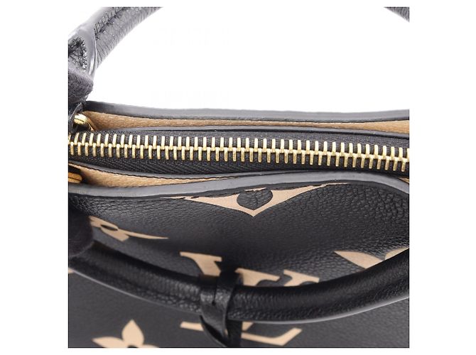 Borsa Louis Vuitton Petit Palais PM Bicolor Nero Beige - vista 5