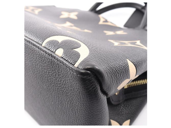 Borsa Louis Vuitton Petit Palais PM Bicolor Nero Beige - vista 8