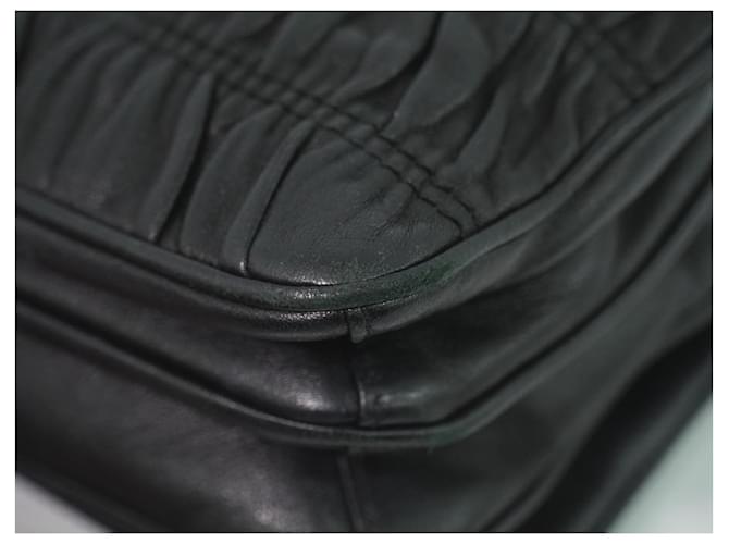 Prada Compartment Chain Flap Nappa Gaufre Small Nero - vista 7