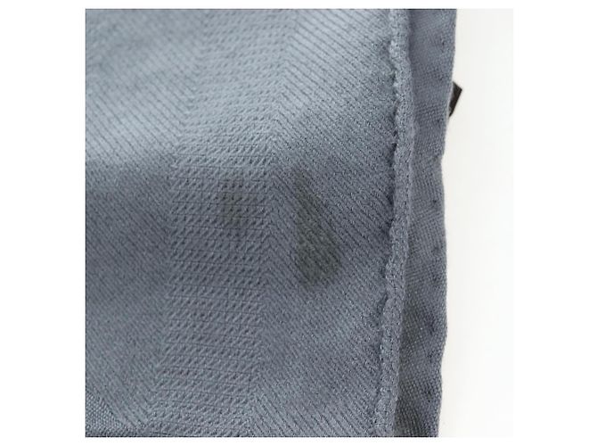 Hermès HERMES Neuer Libris Schal Kaschmir Grau Auth bs36055 Braun - Ansicht 10